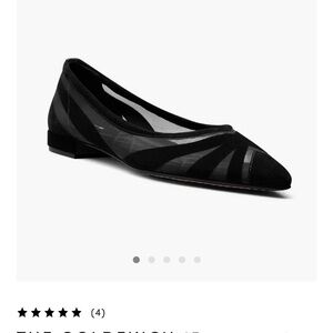 Elegant Birdies Black Women's Flats